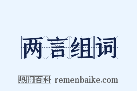 两言组词是什么意思的图片